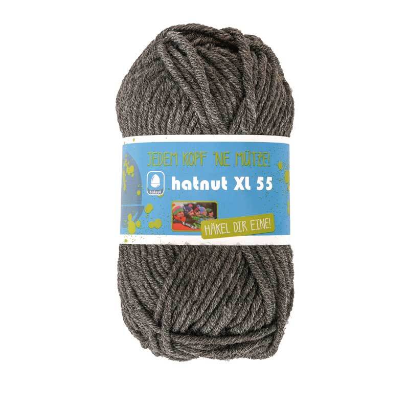 Wolle hatnut XL 55 - 50 g, anthrazit