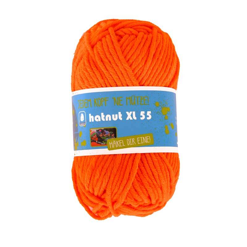 Laine Hatnut XL 55 - 50 g, orange n&#xE9;on