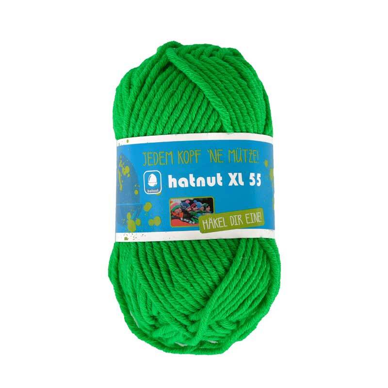 Laine Hatnut XL 55 - 50 g, vert néon