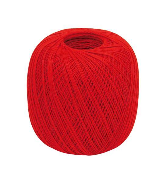 Fil à crocheter - n° 16, rouge clair