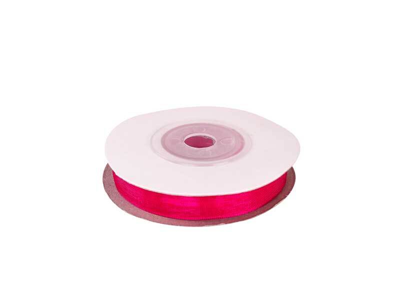 Ruban organza - 10 mm, pink