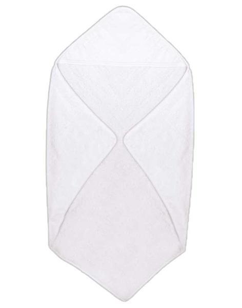 Serviette de bain b&#xE9;b&#xE9; - 75 x 75 cm, blanc