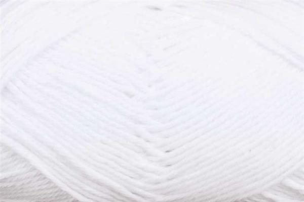 Wolle Cotton Fun - 50 g, weiß