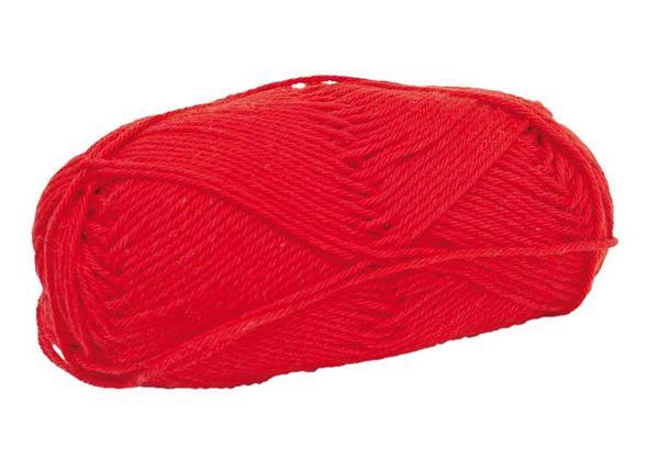 Wolle Cotton Fun - 50 g, rot