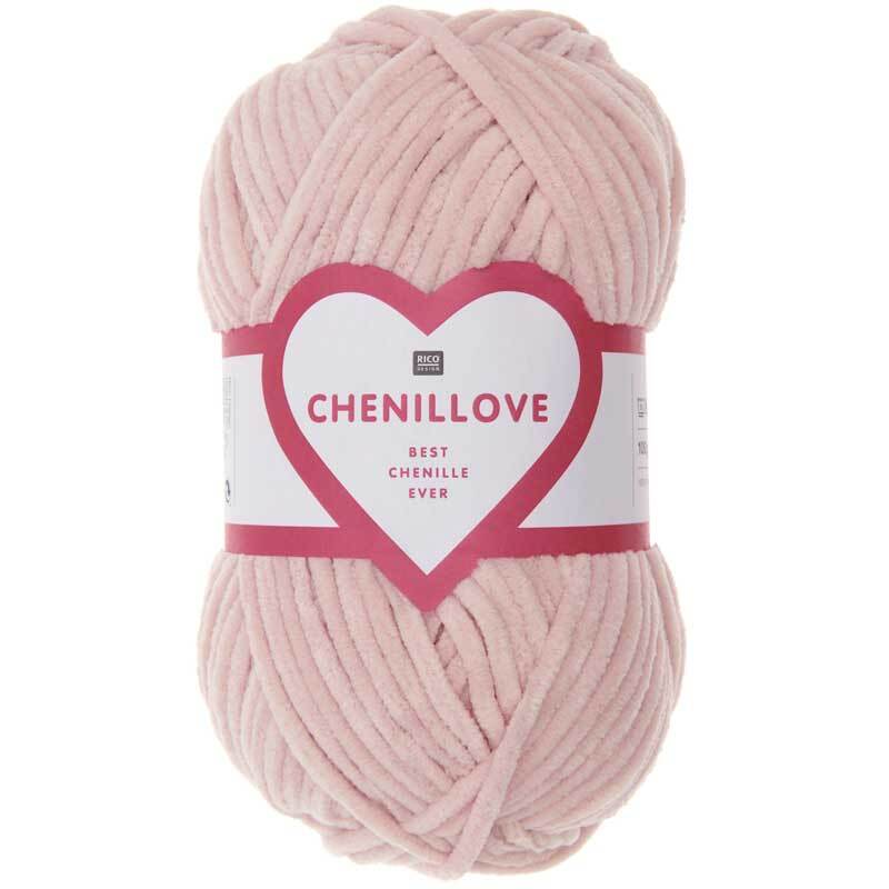 Laine chenille Creative Chenillove - 100 g, rose