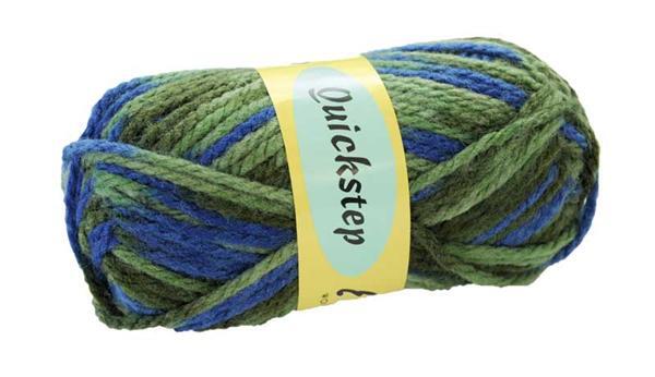 Wolle Quickstep - 50 g, Farbmix grün-blau
