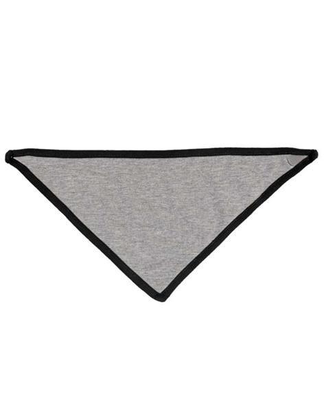 Bavoir bandana - 32 x 20 cm, noir/gris