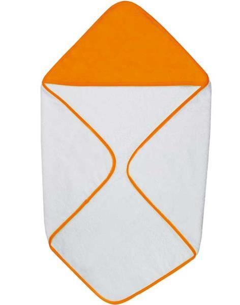 Serviette de bain b&#xE9;b&#xE9; - 75 x 75 cm, orange