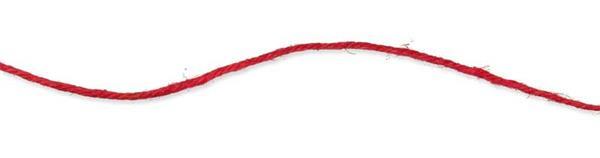 Corde en jute - Ø 2 mm, rouge