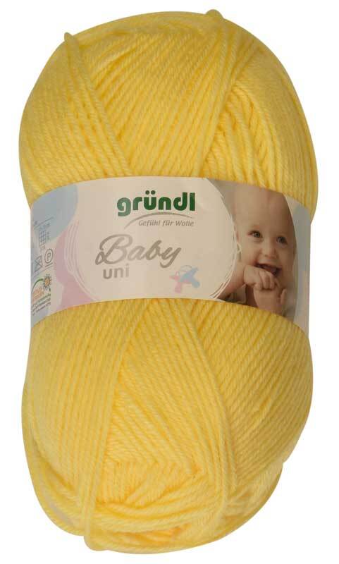 Wolle Baby uni - 50 g, gelb