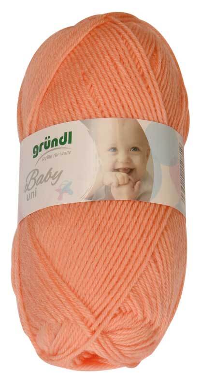 Wolle Baby uni - 50 g, orange