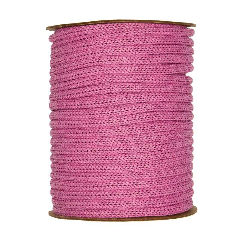 Rondgebreide tube - Ø 4 mm, roze