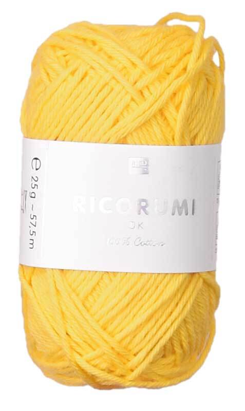 Ricorumi wol - 25 g, geel