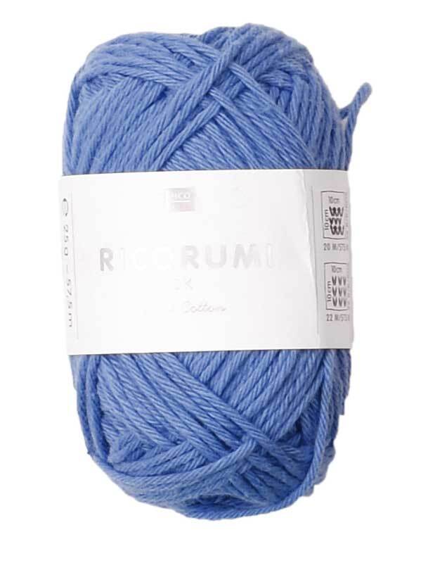 Ricorumi wol - 25 g, blauw