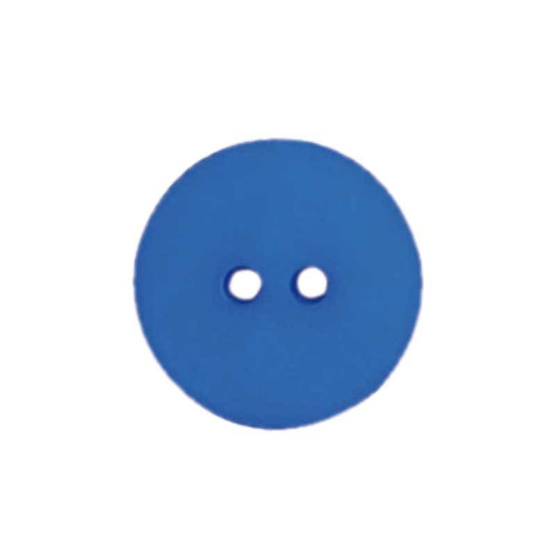 Zweilochknopf - &#xD8; 15 mm, blau