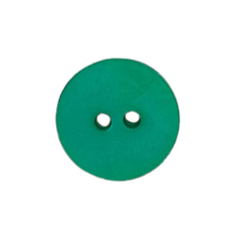Zweilochknopf - Ø 15 mm, grün