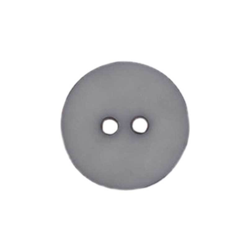 Zweilochknopf - &#xD8; 15 mm, grau