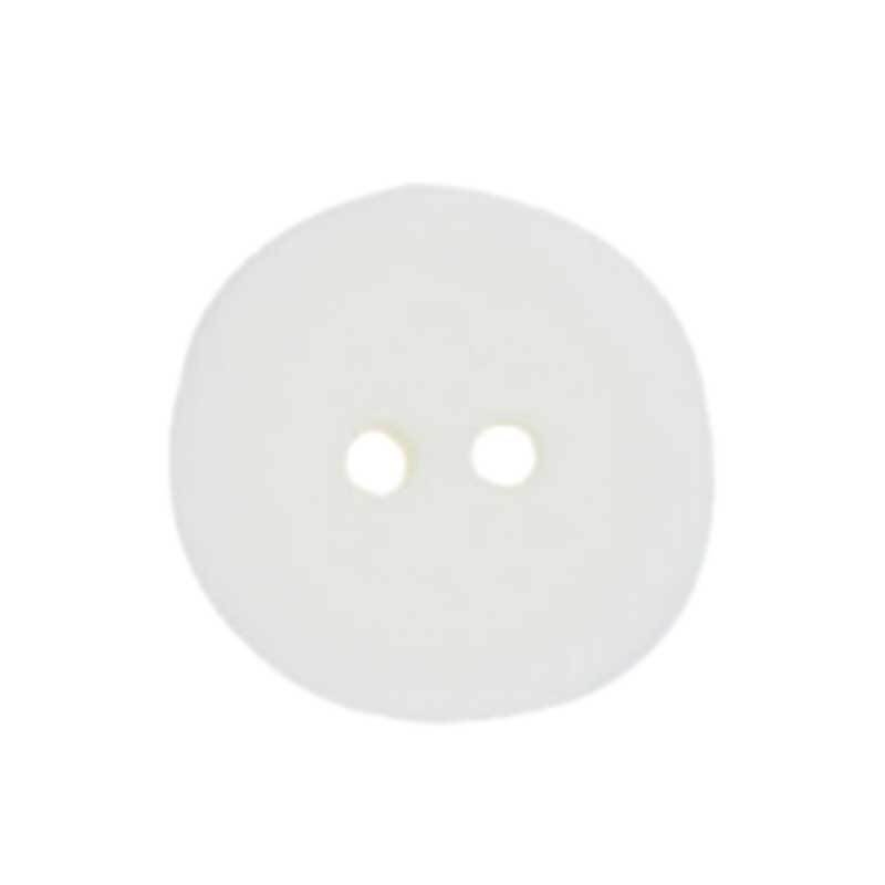 Boutons 2 trous - Ø 18 mm, blanc