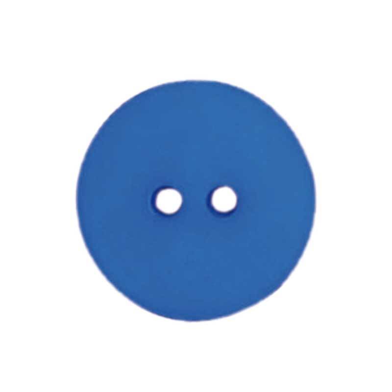 Zweilochknopf - Ø 18 mm, blau
