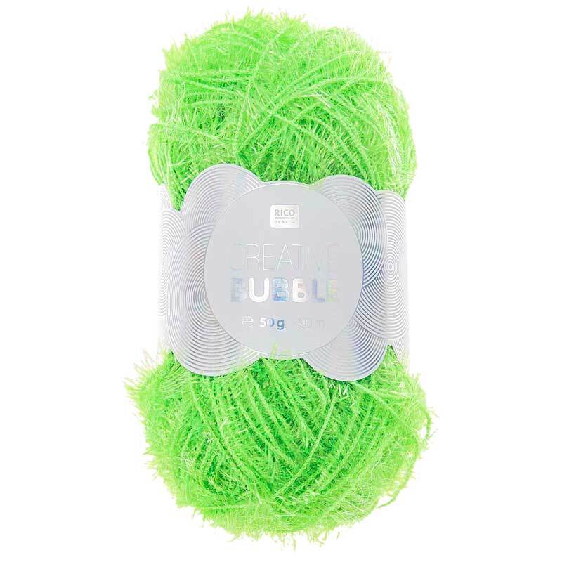 Creative Bubble Laine - 50 g, vert néon