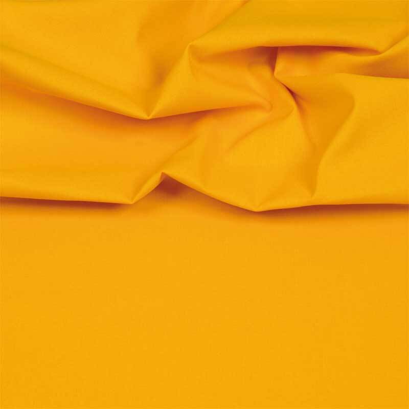 Katoenen stof - effen, zonnig geel