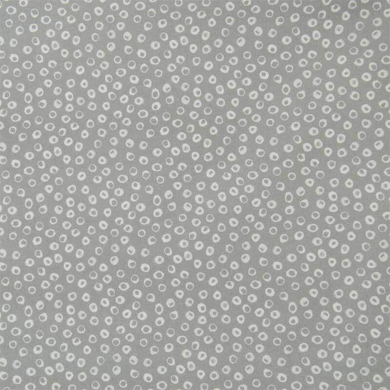 Tissu coton - &#xE0; motifs, gris avec points