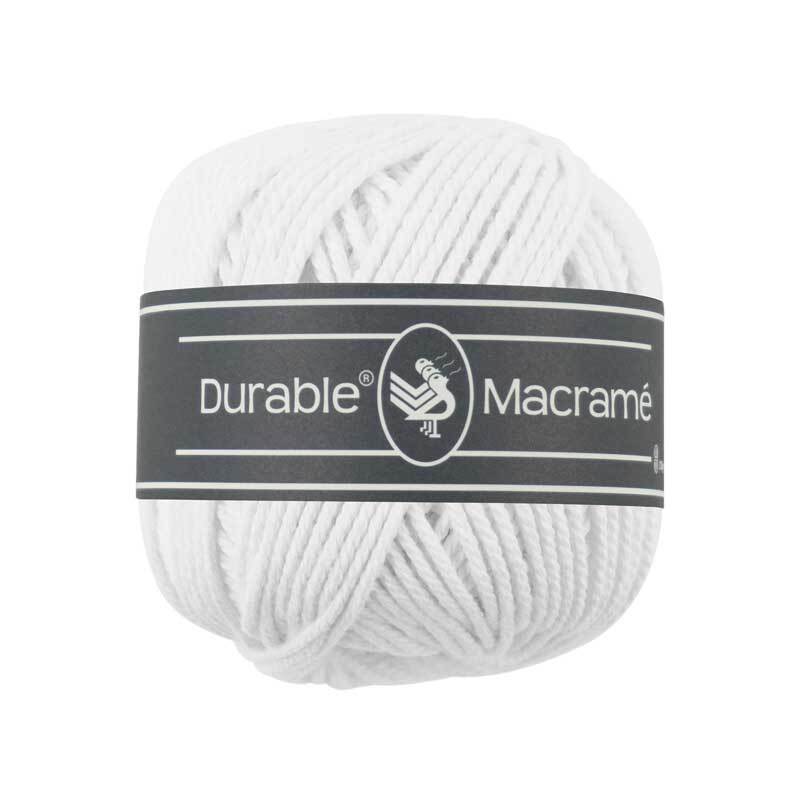 Fil Durable Macramé - Ø 2 mm, blanc