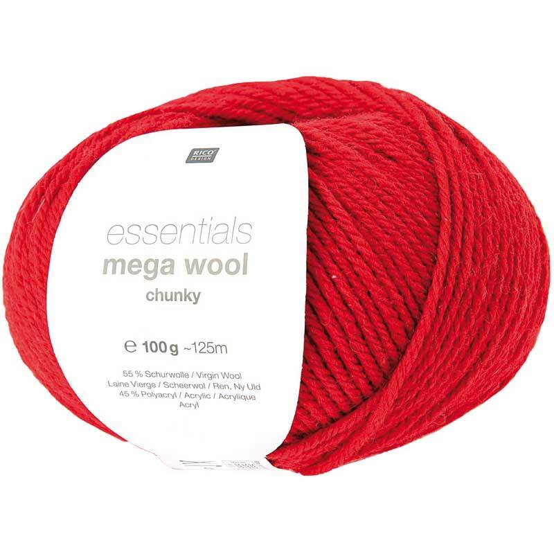 Laine Essentials Mega Wool - 100 g, rouge