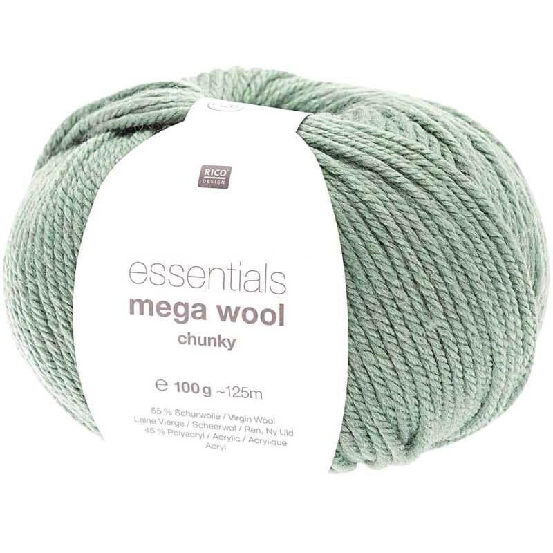 Wolle Essentials Mega Wool - 100 g, patina