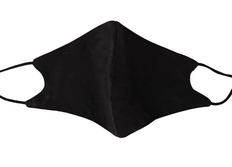 Schutzmaske Baumwolle - größenverstellbar, schwarz