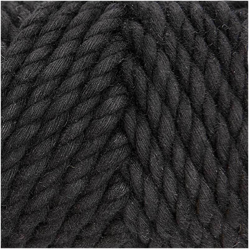 Macramé koord - Cotton Cord - Ø 5 mm, zwart