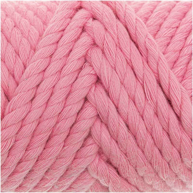 Macramé koord - Cotton Cord - Ø 5 mm, roze