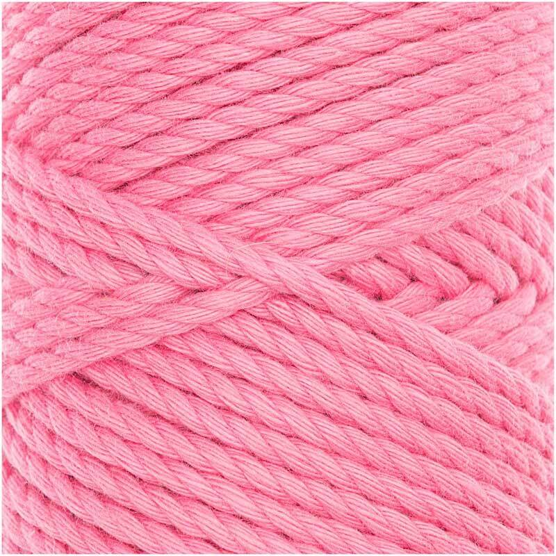 Makrameekordel Cotton Cord Skinny - Ø 3 mm, pink