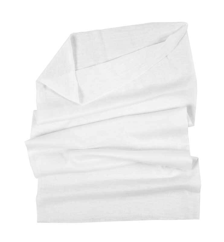 Foulard multifonction blanc, 49 x 25 cm