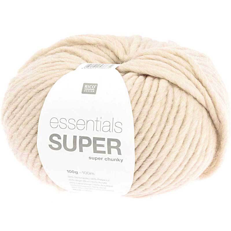 Wolle Essentials Super chunky - 100 g, creme