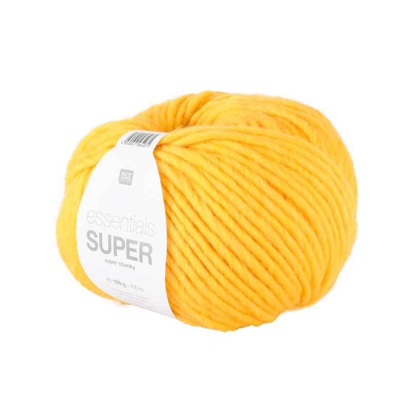 Wol Essentials Super chunky 100 g, geel