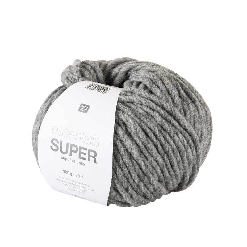 Wolle Essentials Super chunky - 100 g, grau