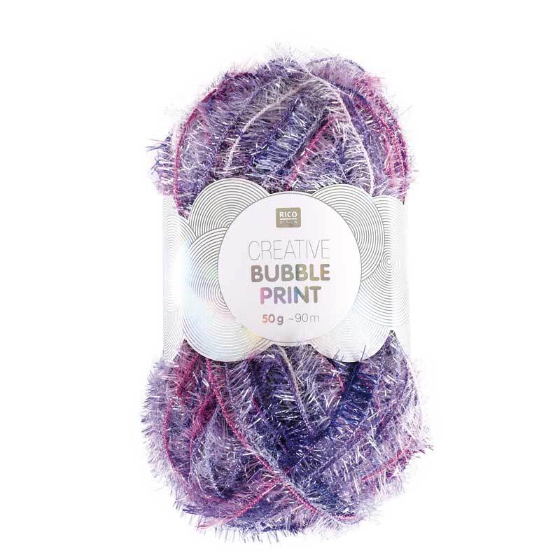 Creative Bubble Garn - 50 g, aubergine