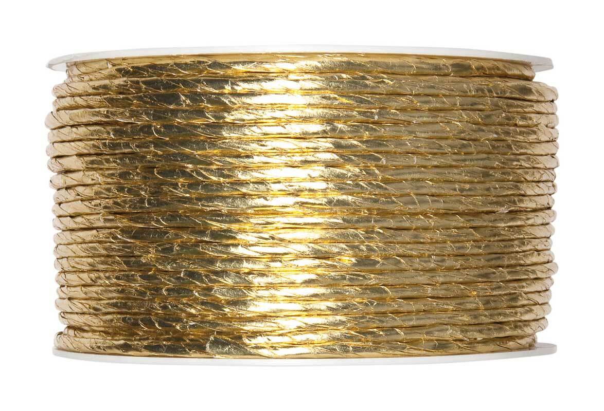 Metallic-Papierkordel - gold, Ø 2 mm