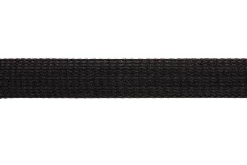 Bande élastique - souple, 25 mm, noir
