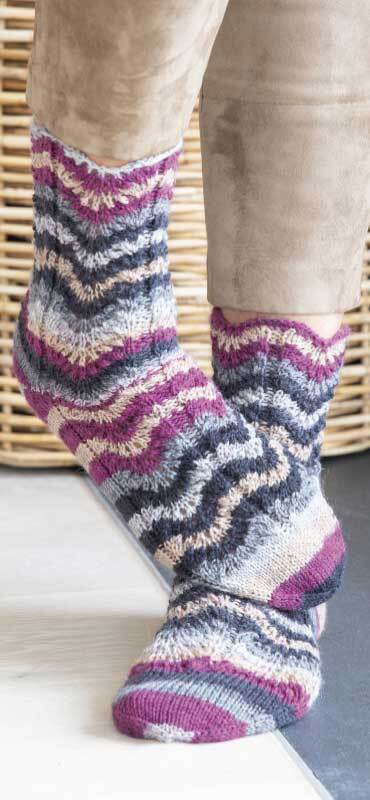 Laine chaussettes Hot Socks color - 50 g, baies