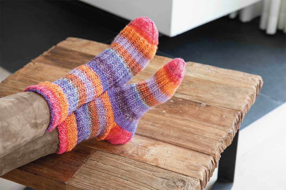 Laine chaussettes Hot Socks Madena - tutti-frutti