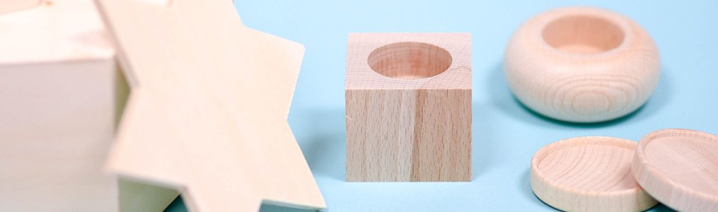 Bastelmaterialien aus Holz