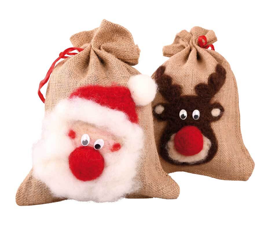 Set créatif - Petits sacs feutrés Père Noël