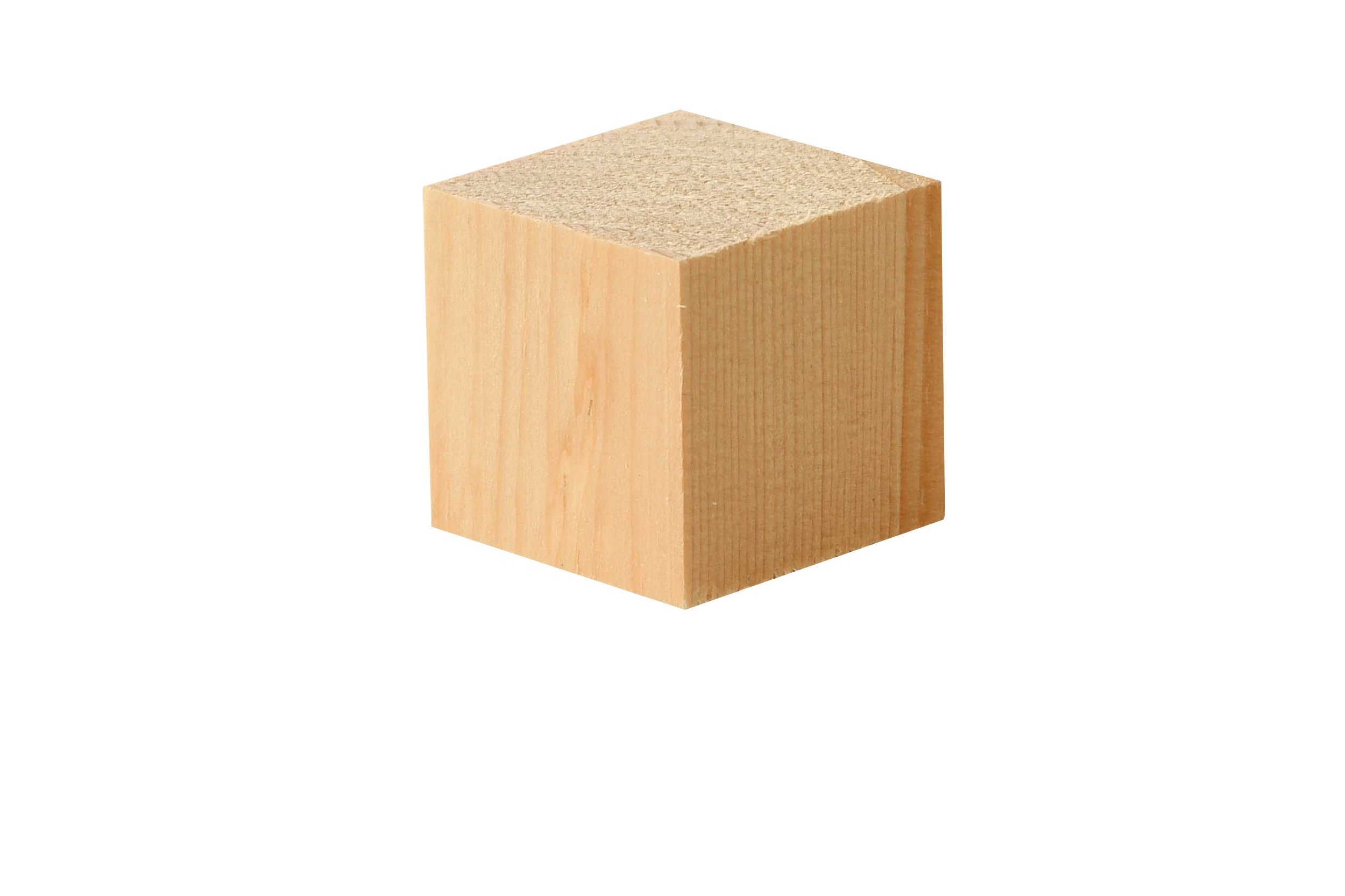 Houten blokjes alpenden, 50 st., 3x3x3 cm