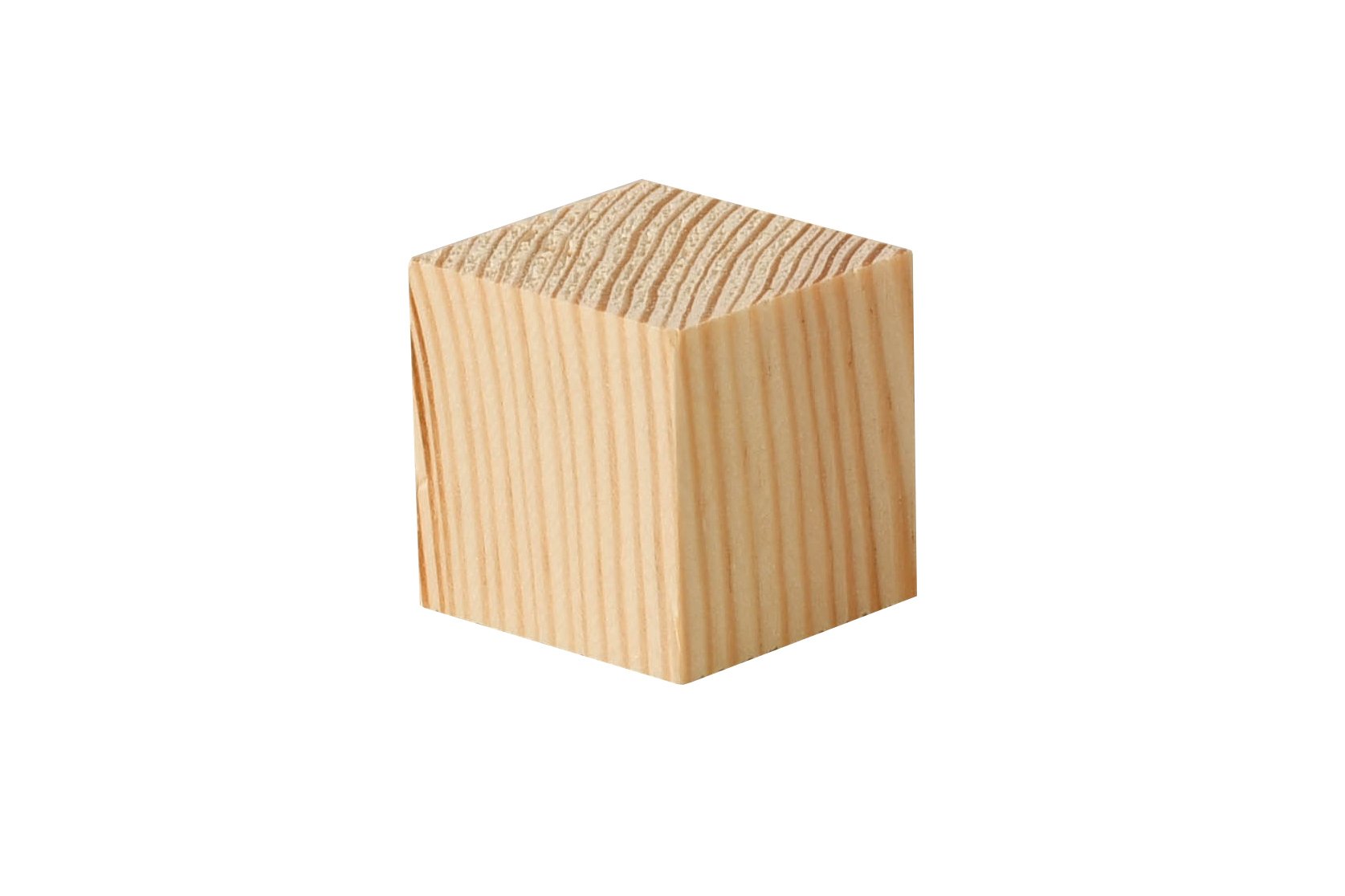 Cubes en bois sapin - 50 pces, 3x3x3 cm