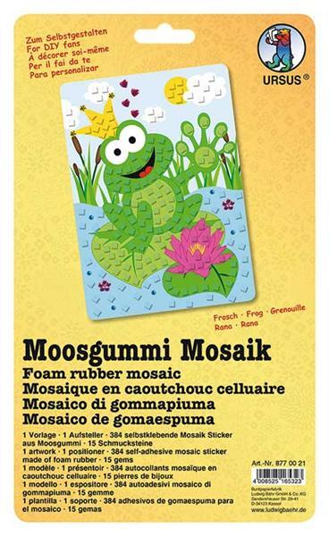Moosgummi - Mosaik Set, Frosch