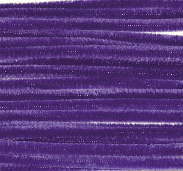 Fil cure pipe - 10 pces, 50 cm, violet foncé