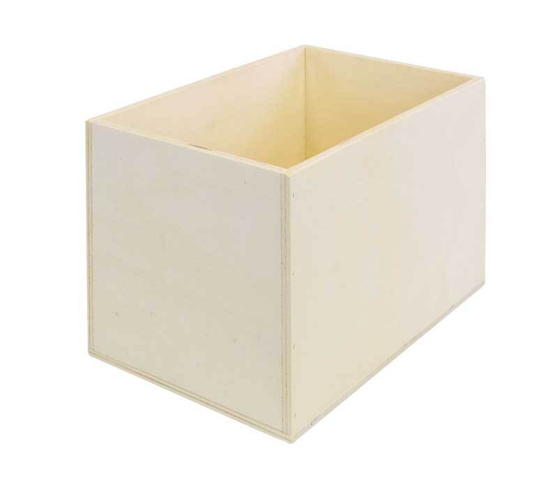 Boîte en bois, env. 22,5 x 15 x 15,5 cm