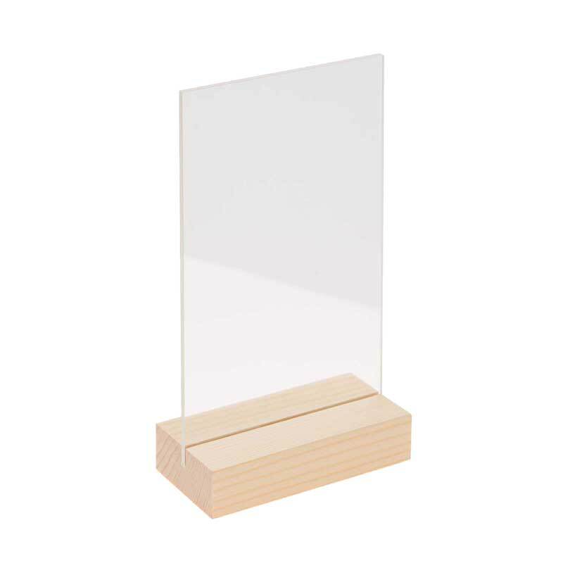 Cadre en bois avec vitre acrylique, 13 x 18 cm